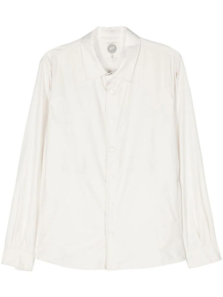 Mazzarelli long-sleeve shirt jacket - Neutrals Cover