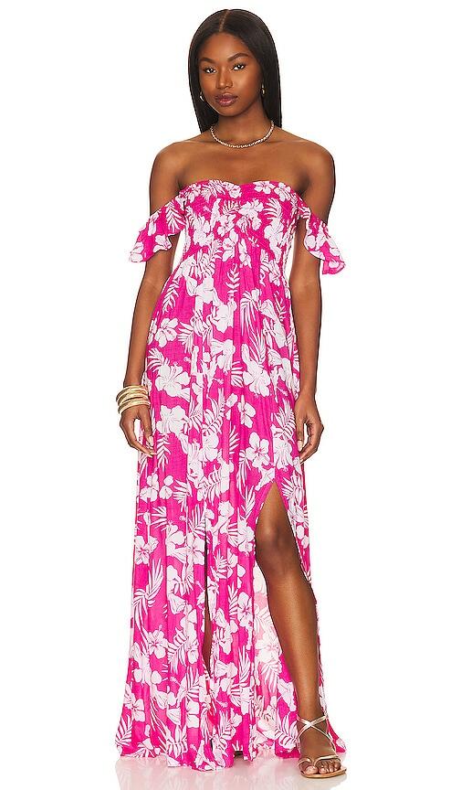 Tiare Hawaii Hollie Maxi Dress in Fuschia Cover