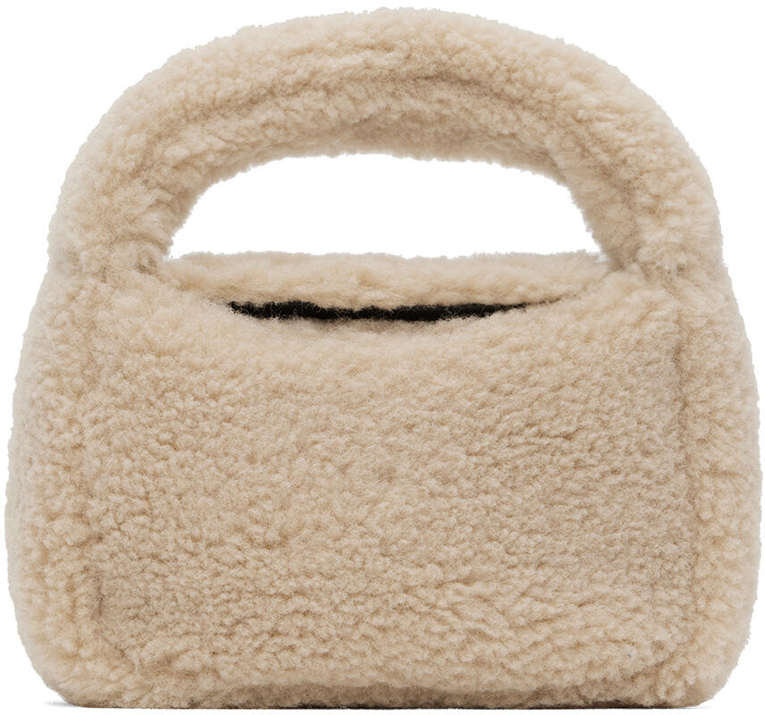 Stand Studio Beige Minnie Faux-Fur Bag Cover