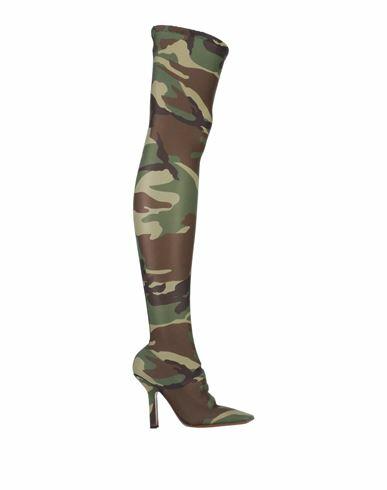 Vetements Woman Boot Military green Textile fibers Cover