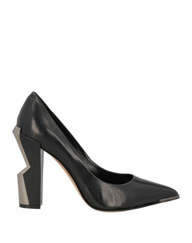 Francesco Sacco Woman Pumps Black Leather Cover