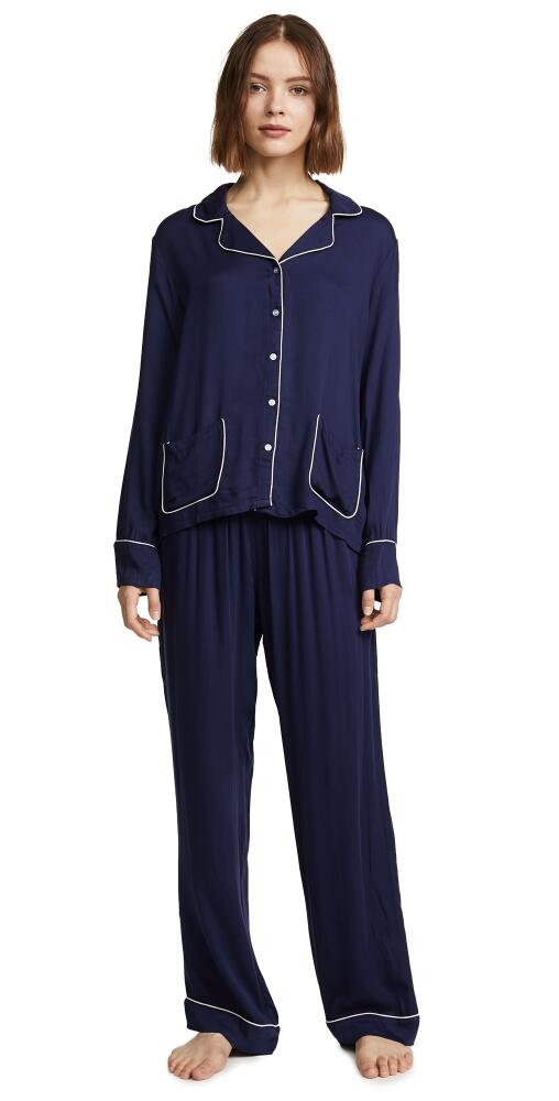 Splendid Woven PJ Set Midnight Navy Cover