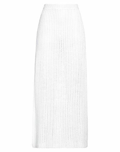 Ferragamo Woman Maxi skirt White Cotton Cover