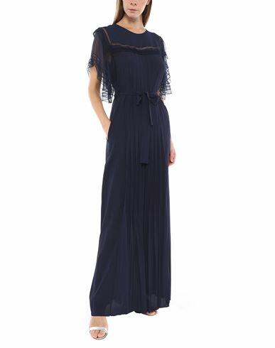 Alberta Ferretti Woman Jumpsuit Midnight blue Acetate, Silk, Polyamide Cover