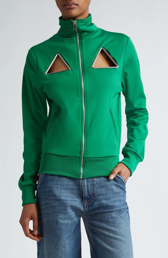 Coperni Triangle Track Jacket in Green Cover