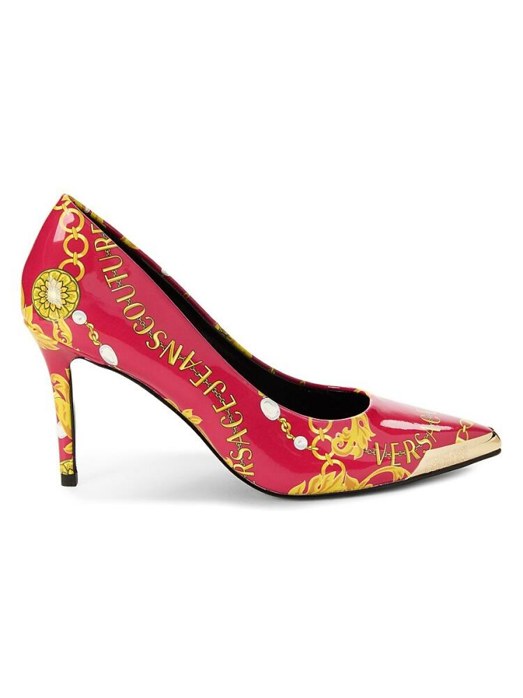 Versace Jeans Couture Women's Monogram Stiletto Pumps - Red Cover