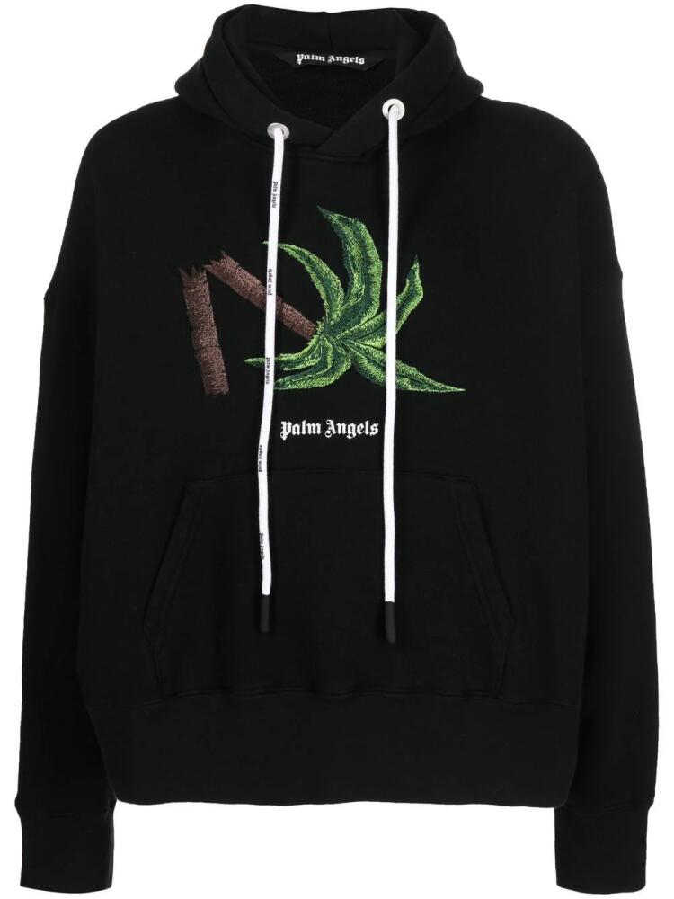 Palm Angels Broken Palm hoodie - Black Cover