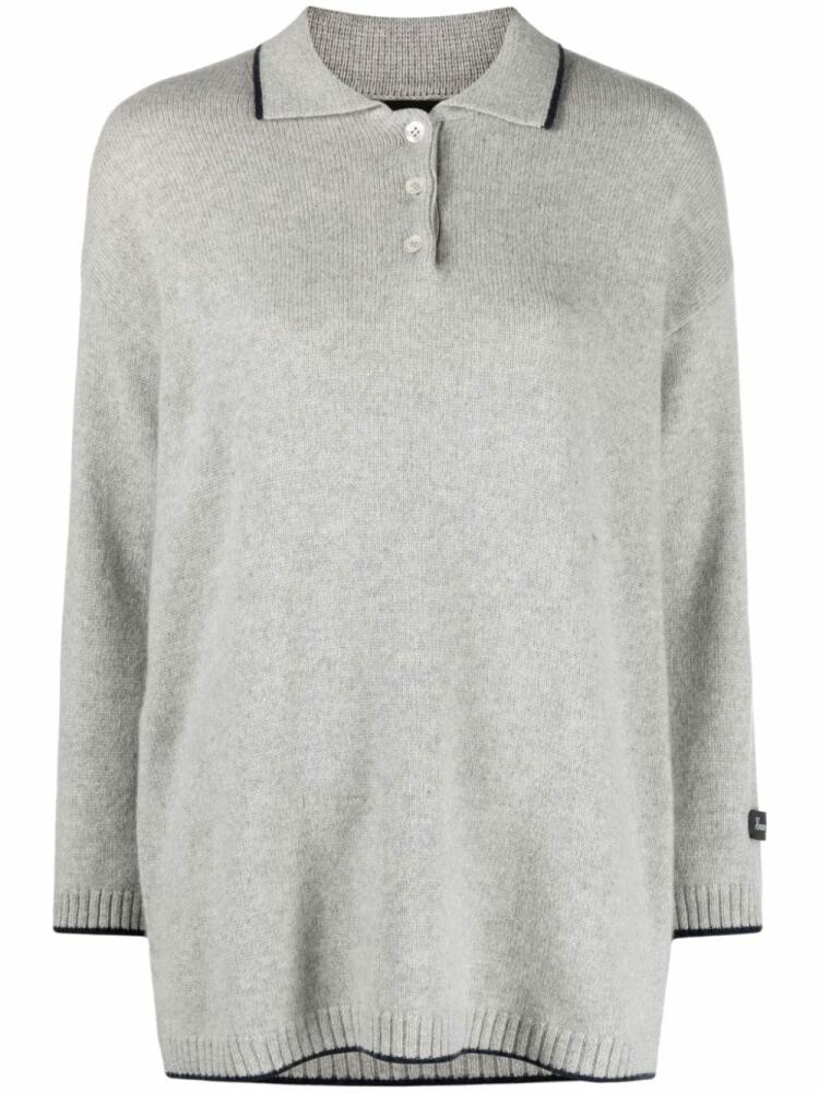 HommeGirls logo-embroidered cashmere jumper - Grey Cover