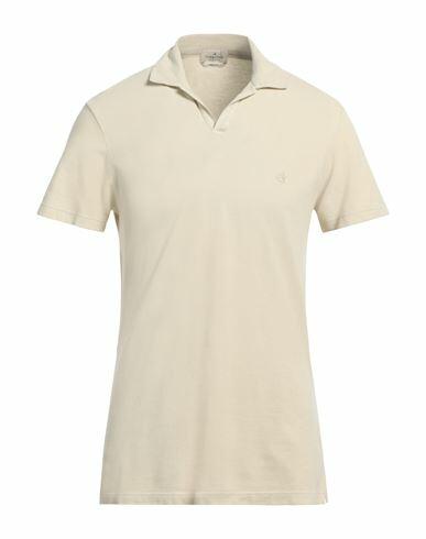 Brooksfield Man Polo shirt Beige Cotton Cover