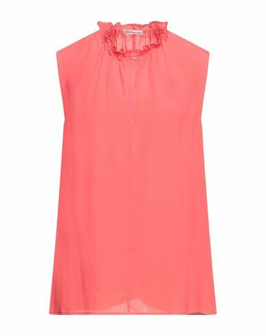 Cristinaeffe Woman Top Coral Acetate, Silk Cover