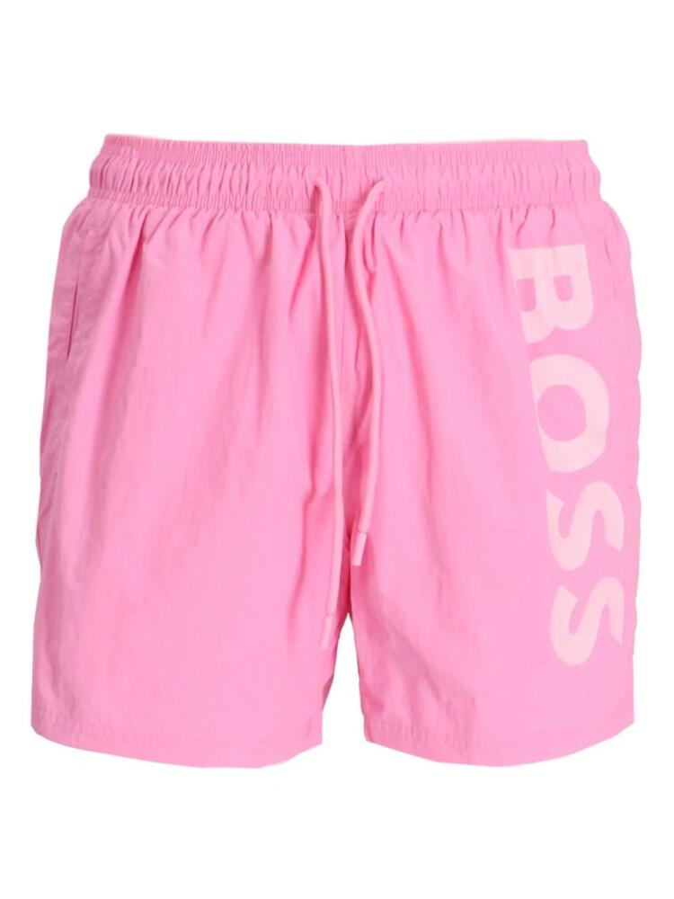 BOSS Octopus swim shorts - Pink Cover