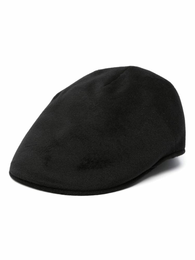 Borsalino wool felt flat cap - Black Cover