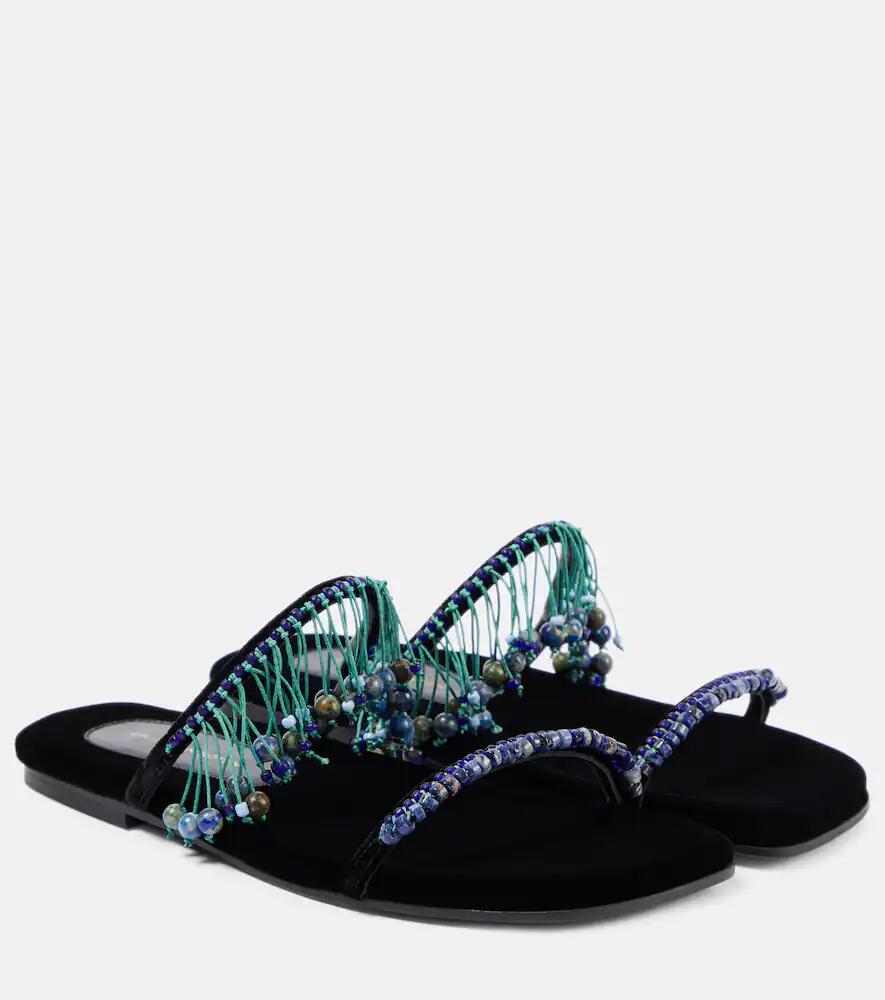 Dries Van Noten Embellished PVC slides Cover