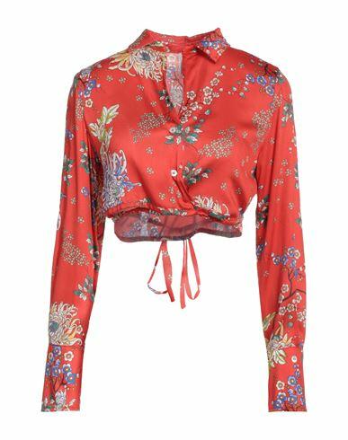 Souvenir Woman Shirt Red Viscose Cover