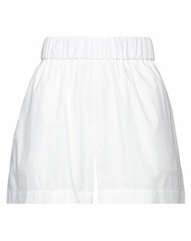 Red Valentino Woman Shorts & Bermuda Shorts White Cotton, Polyester Cover