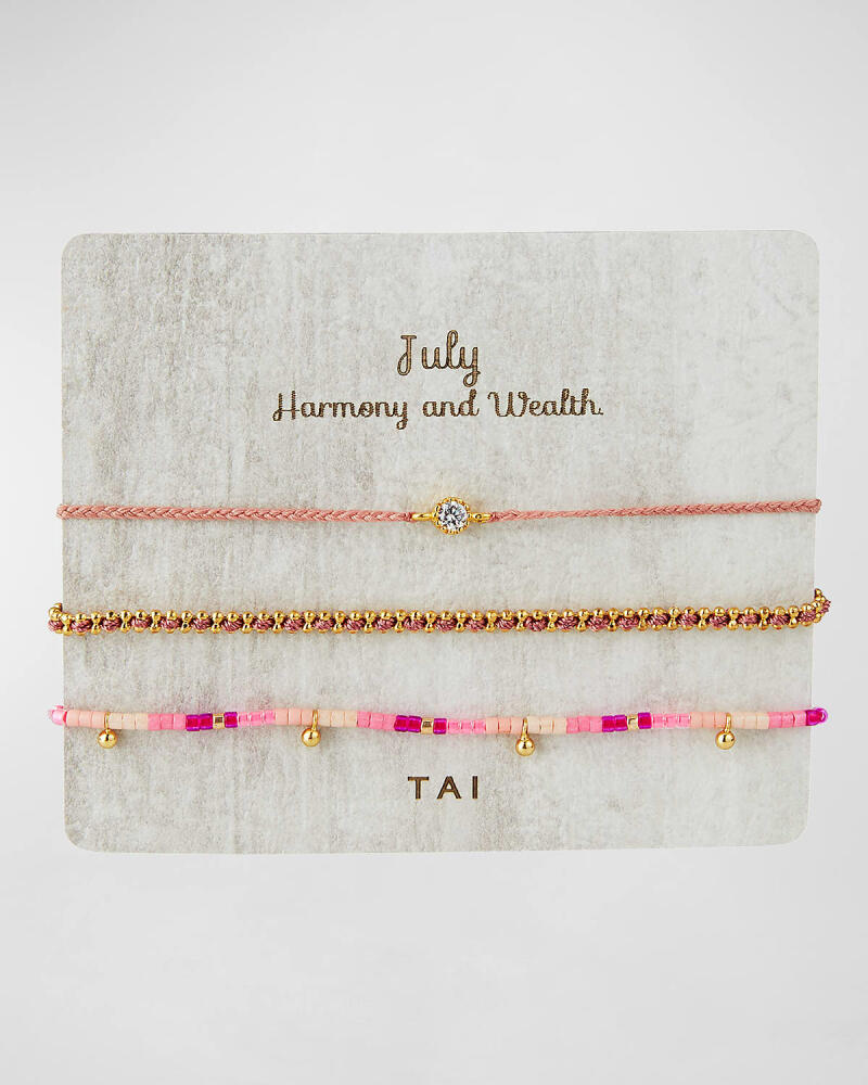 Tai Personalized Birthday Bracelets, Set of 3 Cover