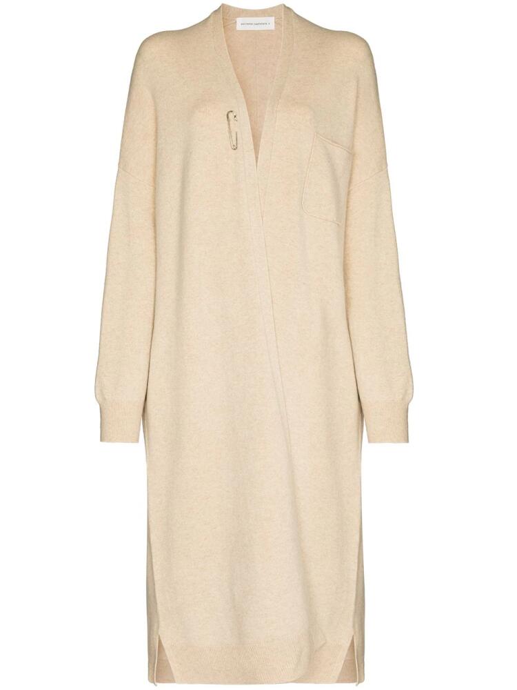 extreme cashmere longline cashmere cardigan - Neutrals Cover