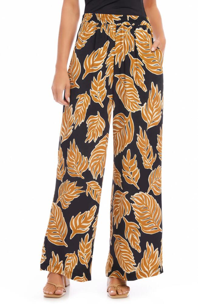 Karen Kane High Waist Wide Leg Pants in Print Cover