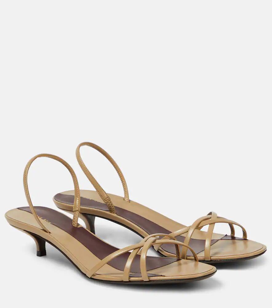 The Row Harlow 35 leather slingback sandals Cover