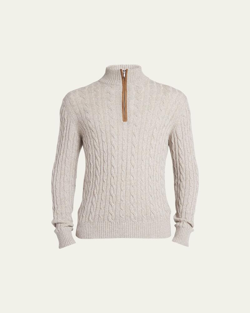 Loro Piana Cashmere Cable-Knit Sweater Cover