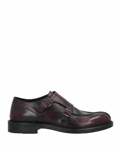 Seboy's Man Loafers Burgundy Leather Cover