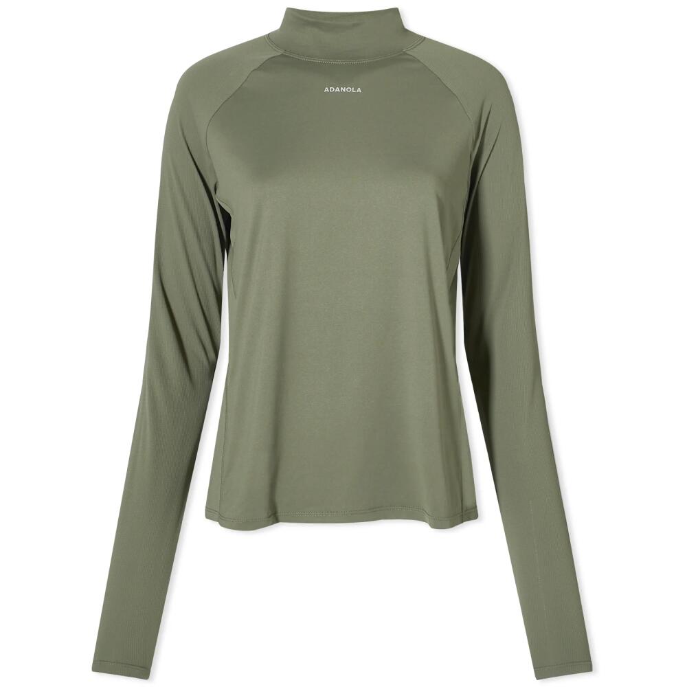 Adanola Women's Base Layer Long Sleeve Top in Khaki Cover