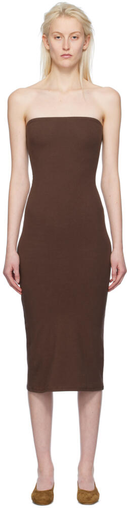 Gil Rodriguez Brown 'The Tube Convertible' Midi Dress Cover