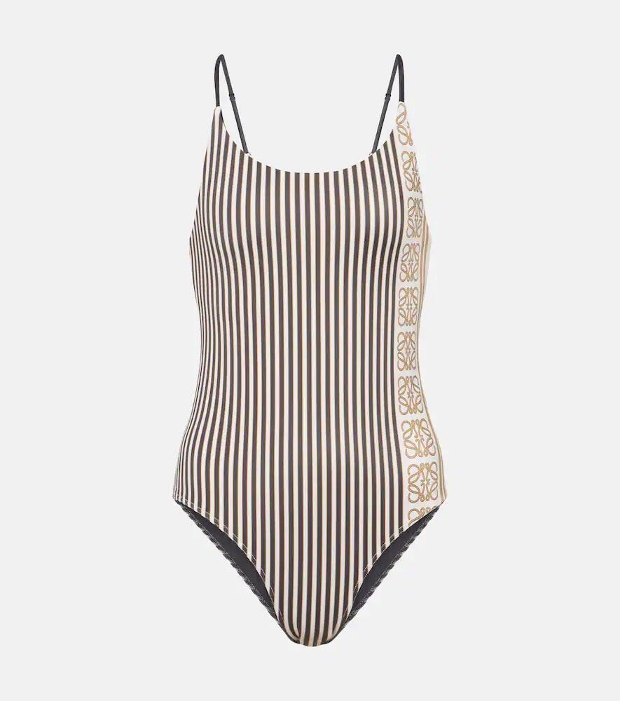 Loewe Paula's Ibiza Anagram striped swimsuit Cover