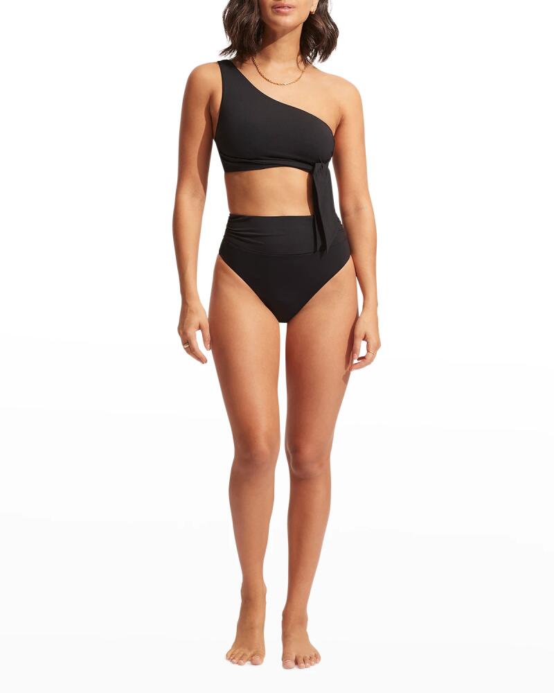 Seafolly One Shoulder Bikini Top Cover