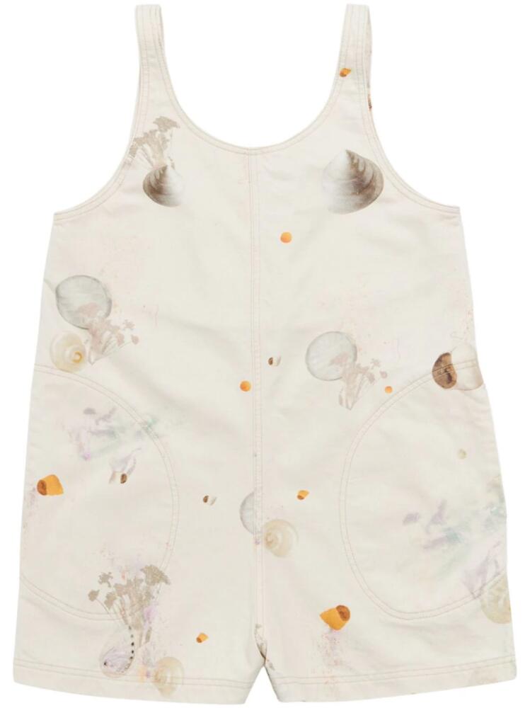 Bimba y Lola sea-life cotton playsuite - Neutrals Cover