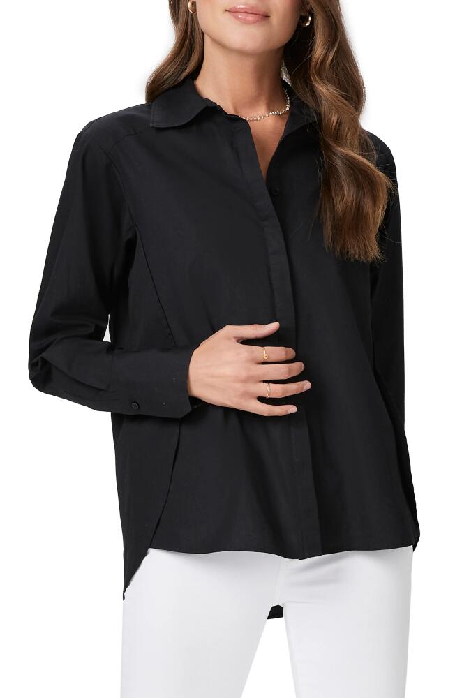 PAIGE Clemence Button-Up Shirt in Black Cover