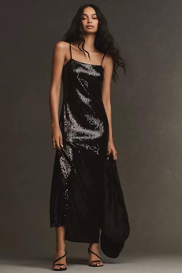 Hutch Sequin Back-Slit Maxi Dress Cover