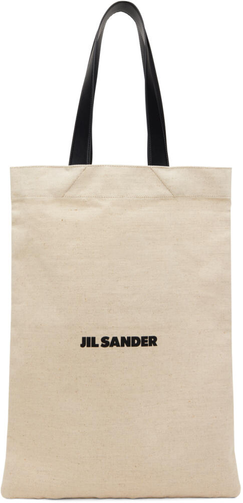 Jil Sander Beige Large Book Tote Cover