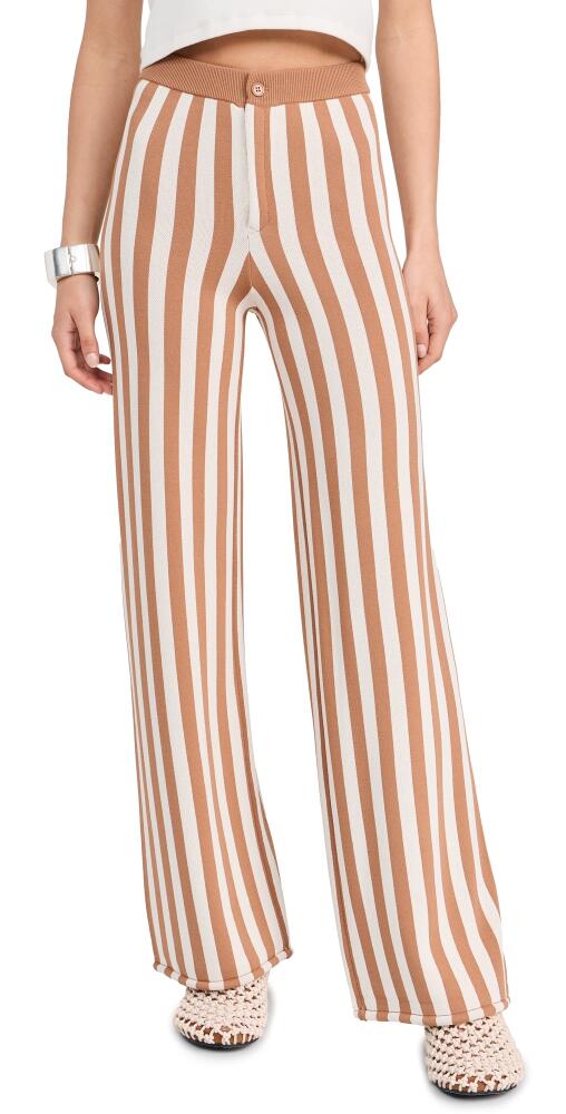 SIMONMILLER Jabber Knit Pants Tan Stripe Cover