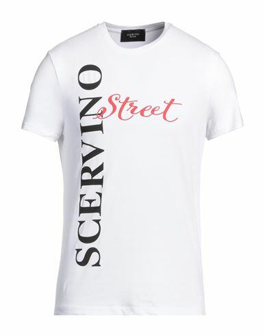 Scervino Man T-shirt White Cotton, Elastane Cover