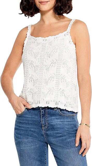 NIC+ZOE Crochet Cami (Paper White) Women's Clothing Cover