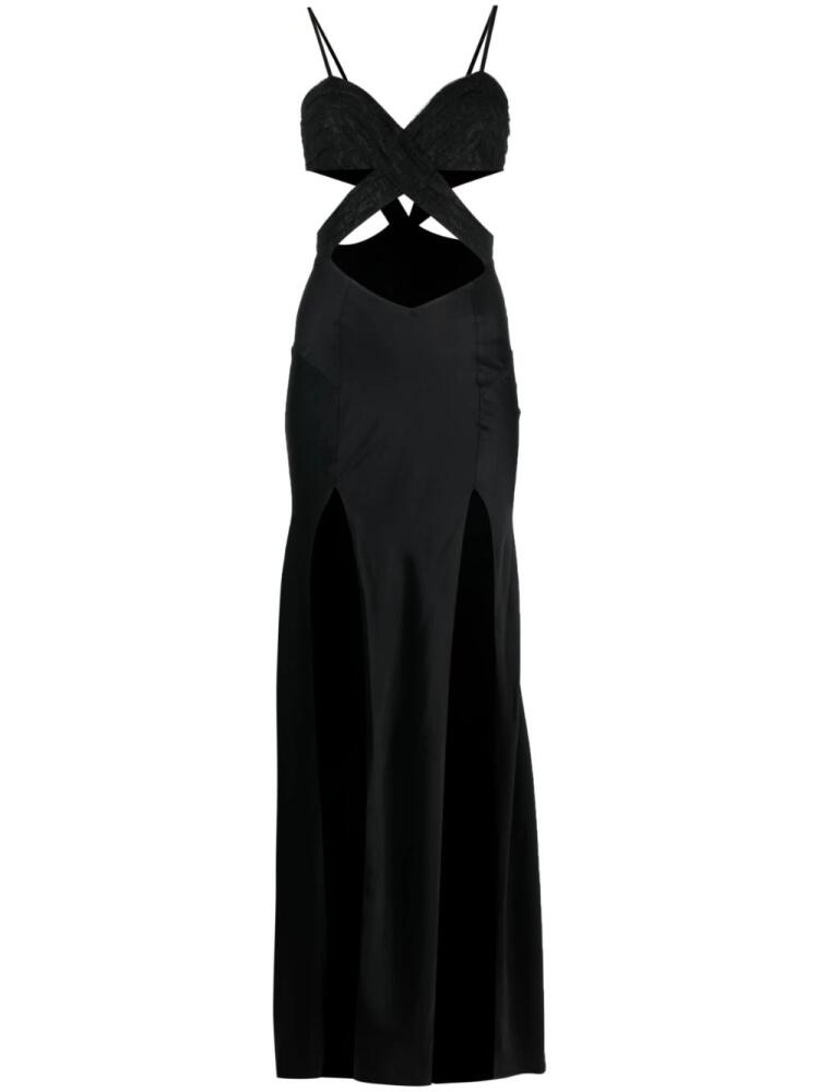 Amen chantilly-lace cut-out gown - Black Cover