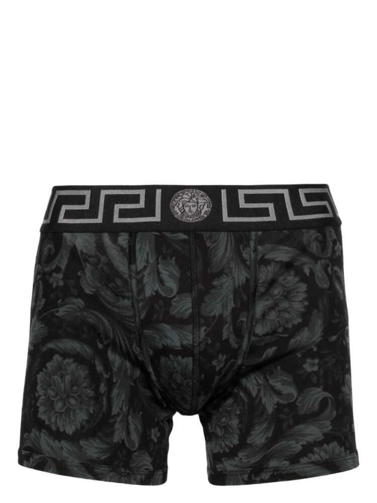 Versace Barocco stretch-cotton boxers - Black Cover