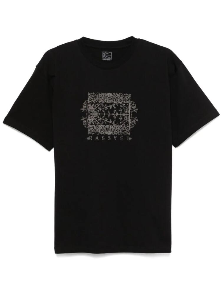 RASSVET logo-print T-shirt - Black Cover