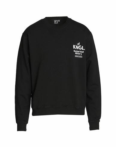 Kangol Man Sweatshirt Black Cotton Cover