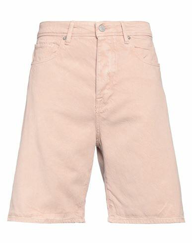 Selected Homme Man Denim shorts Pastel pink Tencel, Cotton, Organic cotton Cover