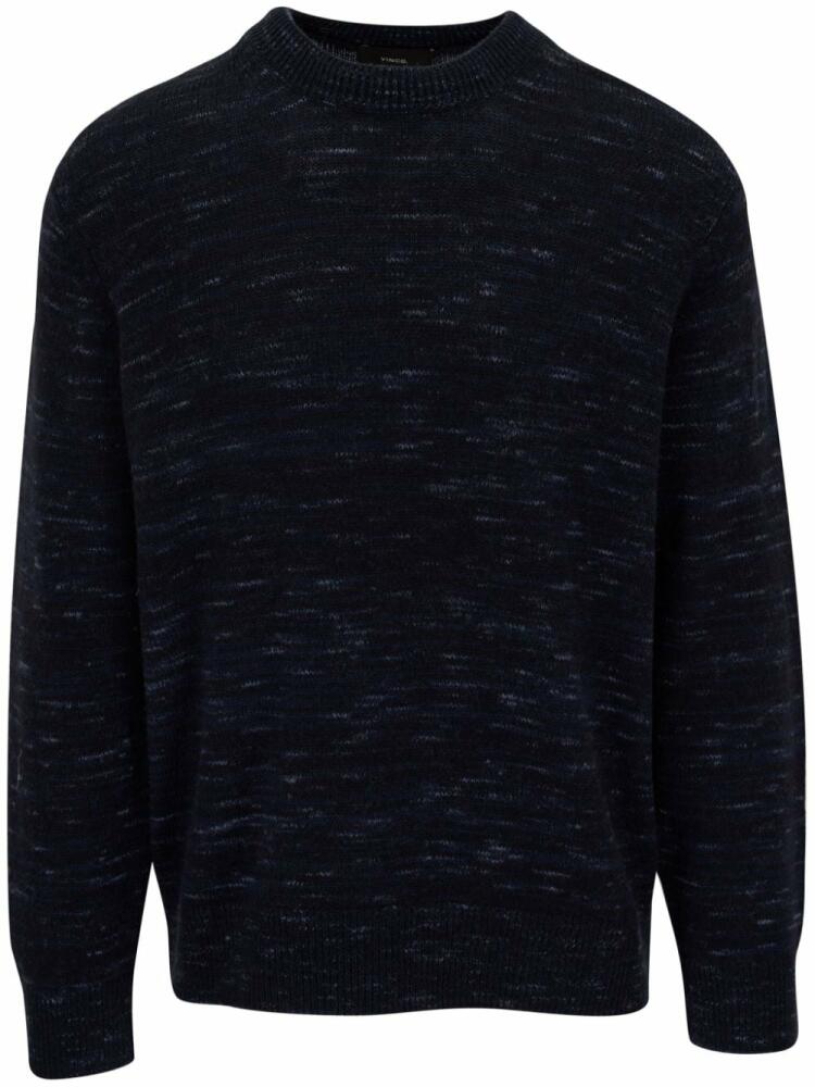 Vince mélange-effect cashmere-wool jumper - Blue Cover