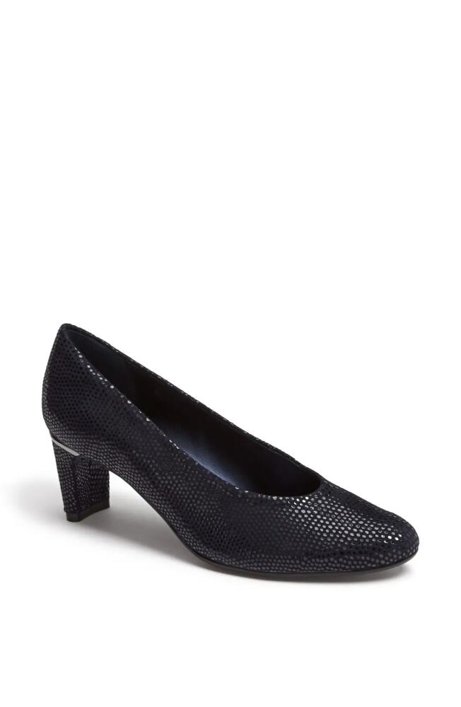 VANELi 'Dayle' Pump in Navy Print Leather Cover