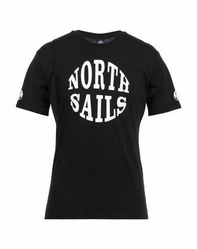 North Sails Man T-shirt Black Cotton Cover