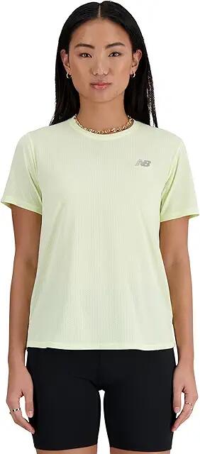 New Balance New Balance Women's Athletics T-Shirt Heather (Lime Light Heather) Women's Clothing Cover