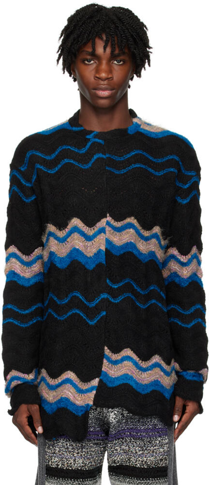 VITELLI Black Paneled Sweater Cover