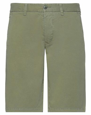 Blauer Man Shorts & Bermuda Shorts Yellow Cotton, Elastane Cover