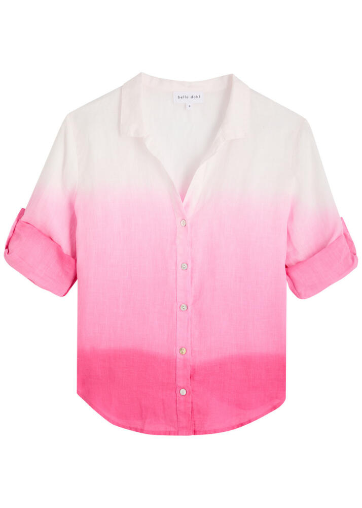 Bella Dahl Capri Ombré Linen Shirt - Pink Cover