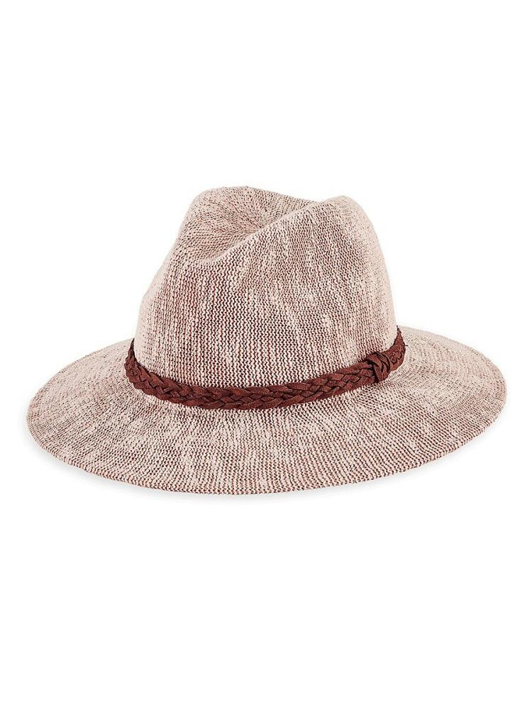 San Diego Hat Company Women's Knit Fedora - Blush Cover