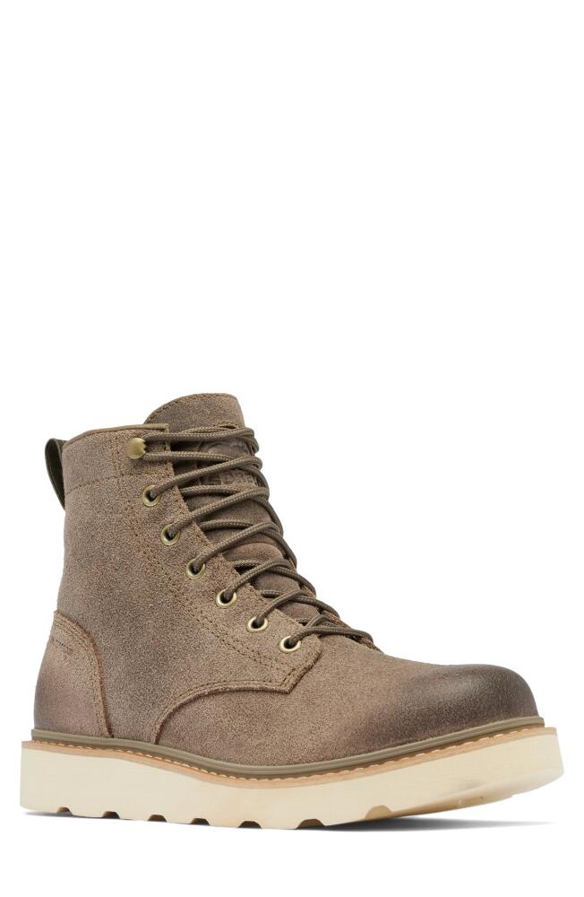 SOREL Slabtown '62™ Waterproof Moc Toe Boot in Wet Sand/Bleached Ceramic Cover